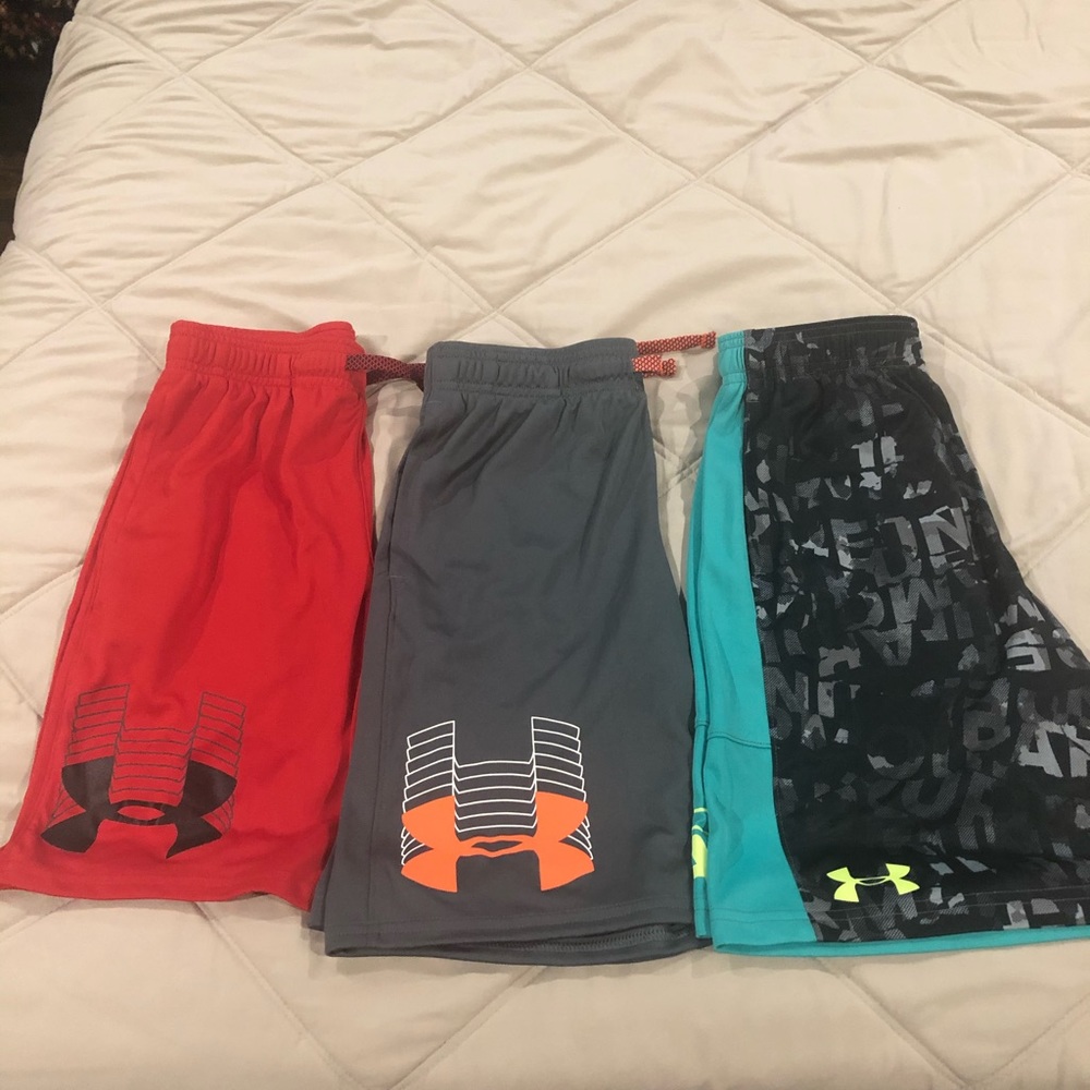 Under Armour boys shorts 3 pairs